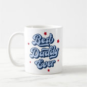 Beste papa ooit papa vaderdag foto blauw rood koffiemok (Links)