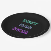 BESTE PAPA OOIT Papier Borden 9" Papieren Bordje (Gekanteld)