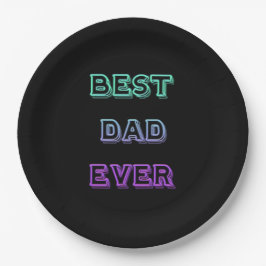 BESTE PAPA OOIT Papier Borden 9" Papieren Bordje
