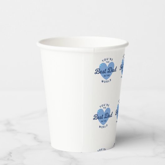 Beste papa ooit papieren bekers voor een feestje (Rechts)