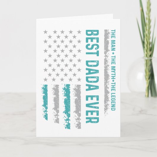 Beste papa ooit – Patriotische ode aan het vadersc Kaart (Voorkant)