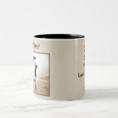 Beste papa ooit! Perfect voor Vaderdag! Tweekleurige Koffiemok (Center)