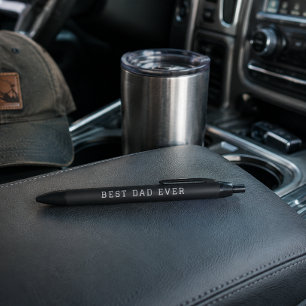 "Beste papa ooit" Perfecte verjaardag Vaderdag cad Zwarte Inkt Pen