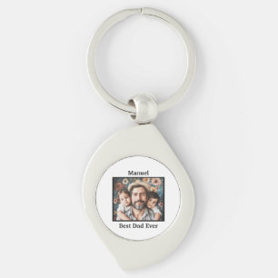 Beste papa ooit personaliseer  sleutelhanger
