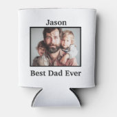 Beste papa ooit personaliseren Kaukasisch Amerikaa Blikjeskoeler (Voorkant)