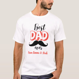 Beste papa ooit Persoonlijk cadeau voor Vaderdag T-shirt