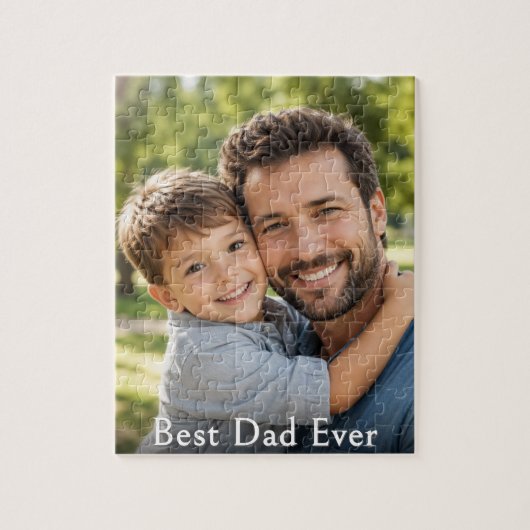 Beste Papa Ooit Persoonlijk Foto Cadeau Legpuzzel (Verticaal)