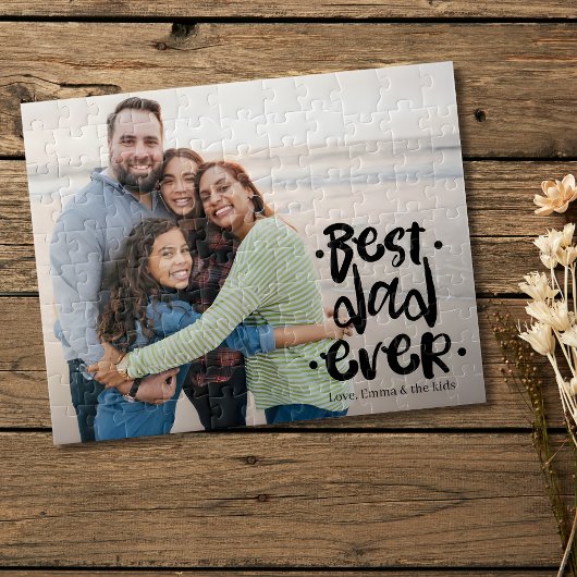 Beste Papa Ooit Persoonlijk Fotocadeau Van Vrouw K Legpuzzel
