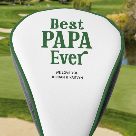 Beste Papa Ooit Persoonlijke Aangepaste Kleur Golfheadcover