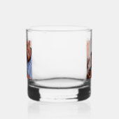 Beste Papa Ooit Persoonlijke Foto Eenvoudige Opa Whisky Glas (Rechts)