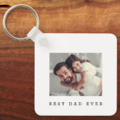 Beste papa ooit Persoonlijke foto  Sleutelhanger (Voorkant)