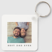 Beste papa ooit Persoonlijke foto  Sleutelhanger (Achterkant)