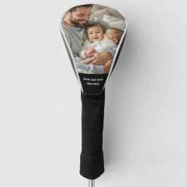 Beste papa ooit persoonlijke naam en foto golfheadcover