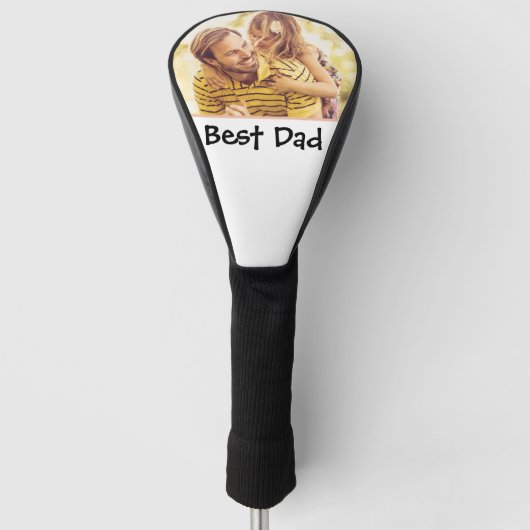 Beste Papa Ooit Persoonlijke Vaderdag Golf Golfheadcover (Voorkant)