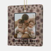 Beste papa ooit Petoskey Stone Michigan Great Lake Keramisch Ornament (Links)