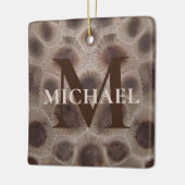 Beste papa ooit Petoskey Stone Michigan Great Lake Keramisch Ornament (Links)