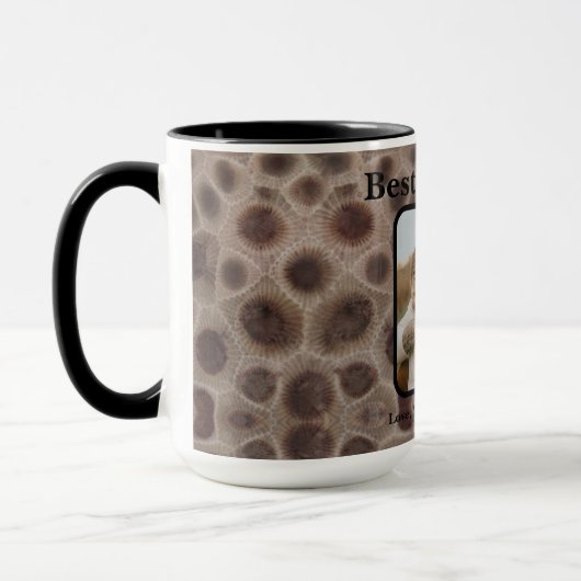 Beste papa ooit Petoskey Stone Michigan Great Lake Mok (Links)