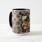 Beste papa ooit Petoskey Stone Michigan Great Lake Mok (Voorkant links)