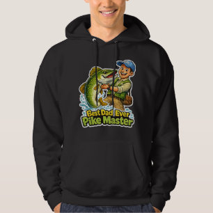 Beste papa ooit Pike Master grappige visvangst car Hoodie