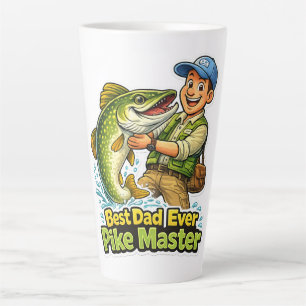 Beste papa ooit Pike Master grappige visvangst car Latte Mok
