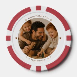 Beste Papa Ooit Poker Chips - Vaderdag Cadeau