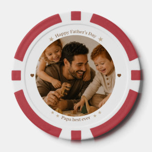 Beste Papa Ooit Poker Chips - Vaderdag Cadeau
