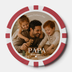 Beste Papa Ooit Pokerfiches - Vaderdag Geschenk Poker Chips