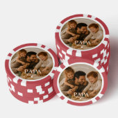 Beste Papa Ooit Pokerfiches - Vaderdag Geschenk Poker Chips (Opstapeling)