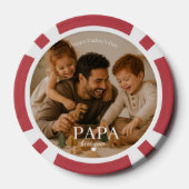 Beste Papa Ooit Pokerfiches - Vaderdag Geschenk Poker Chips (Achterkant)