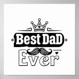 Beste papa ooit Poster - Doordacht cadeau voor vad