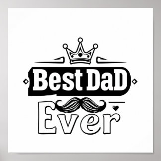 Beste papa ooit Poster - Doordacht cadeau voor vad