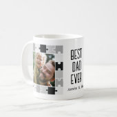 Beste papa ooit puzzel foto's Lijst Koffiemok (Voorkant links)