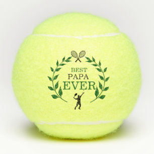 Beste papa ooit rackets silhouet tennisballen