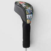 Beste Papa Ooit Retro Foto Golfheadcover (Schuin)