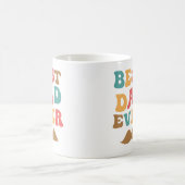 Beste Papa Ooit Retro Groovy Tekst Snavel Koffiemok (Center)