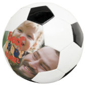Beste Papa Ooit Retro Persoonlijke Foto Voetbal (Drie kwart)