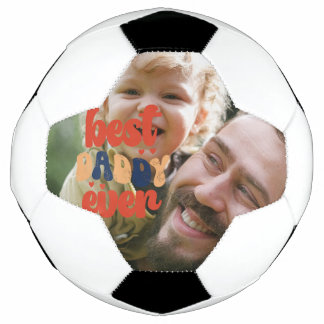 Beste Papa Ooit Retro Persoonlijke Foto Voetbal