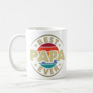 Beste papa ooit retro vader vaders dag koffiemok