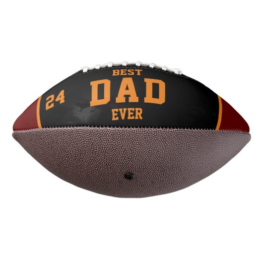 Beste papa ooit rode Sinaasappels zwart aangepaste American Football (Gedraaid 270)