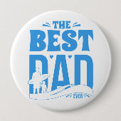 Beste papa ooit ronde button 4,0 cm (Voorkant)