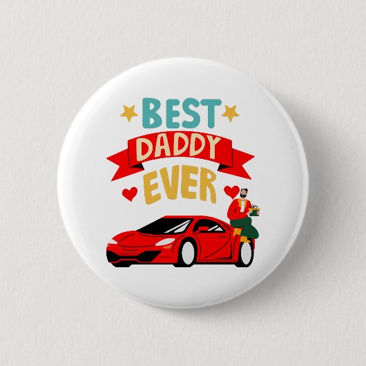Beste Papa Ooit Ronde Button 5,7 Cm (Voorkant)
