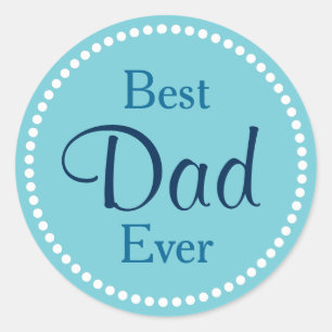 Beste Papa Ooit Ronde Sticker