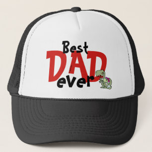 Beste Papa Ooit Rood Zwart Tekst Baby Meisje Vader Trucker Pet