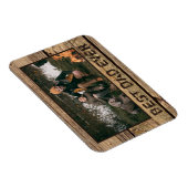 BESTE PAPA OOIT Rustiek Hout Foto Magneet (Rechterzijde)