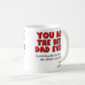 Beste Papa Ooit Sarcastische Grappige Cadeauw Mok (Voorkant rechts)