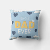 Beste papa ooit schattig Vaderdag Poster Kussen (Achterkant)