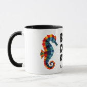 Beste papa ooit Schattige Kleurrijke Seahorse Vade Mok (Links)