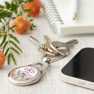 Beste papa ooit Schattige Modern Family Photo Vade Sleutelhanger