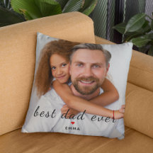 Beste Papa Ooit Schattige Rode Hart Aangepaste Fot