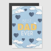 Beste papa ooit Schattige Vaderdag kaart (Voorkant / Achterkant)